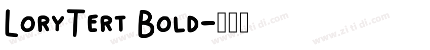 LoryTert Bold字体转换